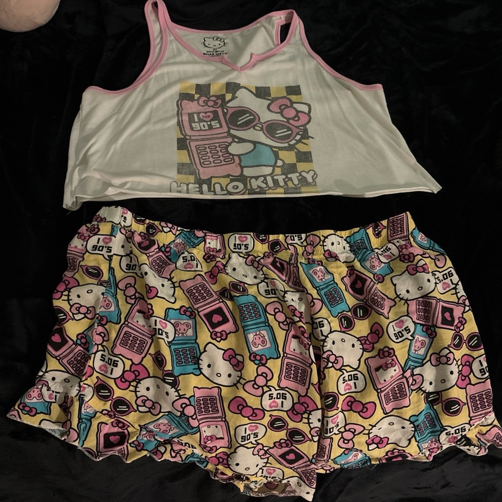 Hello Kitty Tank Top and Shorts Set